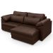 Sofá Retrátil 2 Lugares Para Sala 175cm Dijon Couro Caramelo S07 - Mpozenato