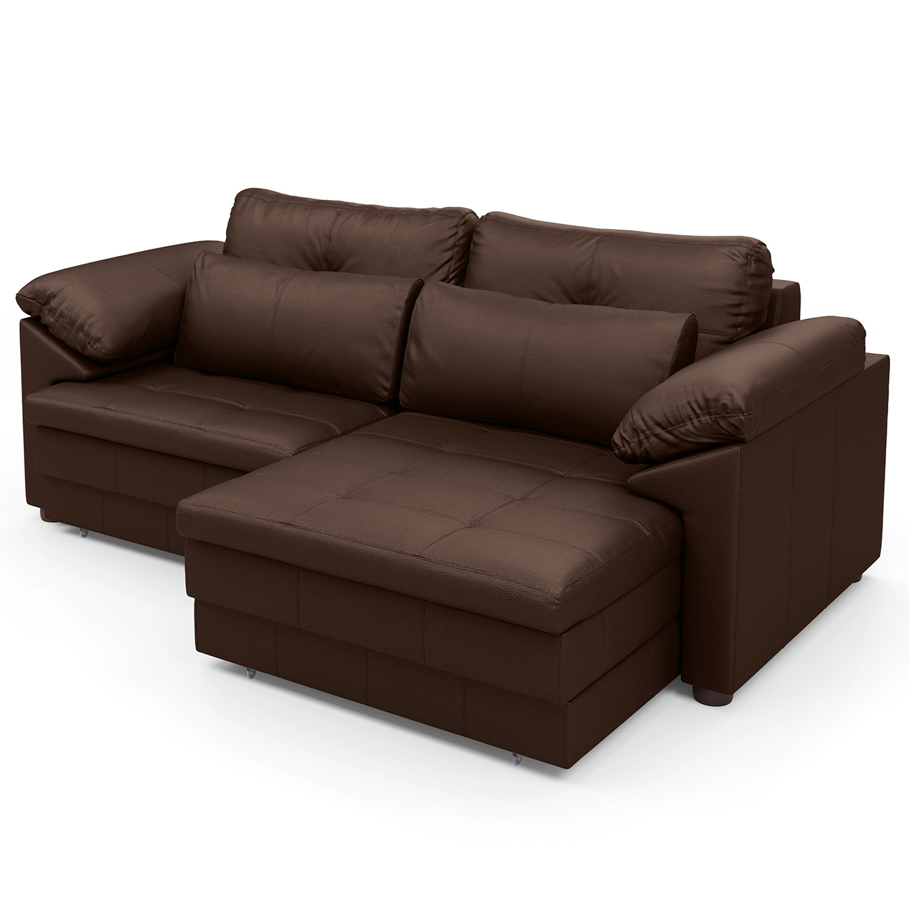 Sofá Retrátil 2 Lugares Para Sala 175cm Dijon Couro Caramelo S07 - Mpozenato