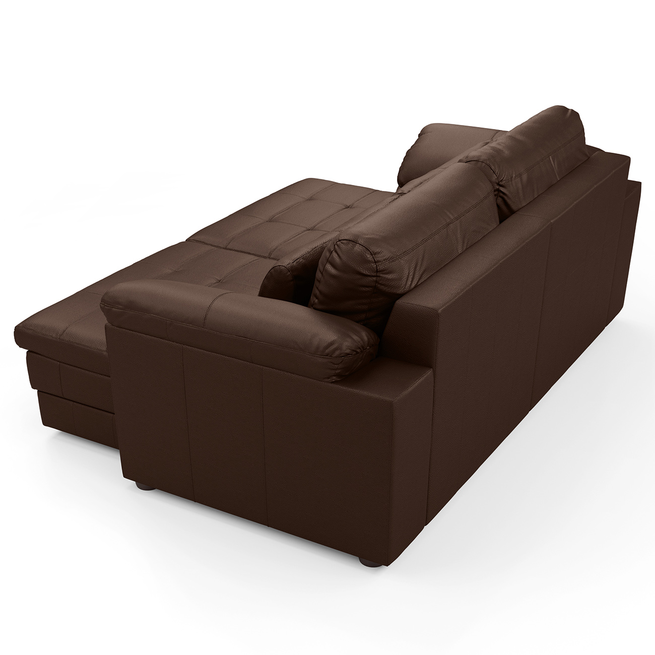 Sofá Retrátil 2 Lugares Para Sala 175cm Dijon Couro Caramelo S07 - Mpozenato