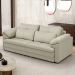 Sofá Retrátil 2 Lugares Para Sala 175cm Dijon Couro Creme S07 - Mpozenato