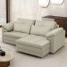 Sofá Retrátil 2 Lugares Para Sala 175cm Dijon Couro Creme S07 - Mpozenato