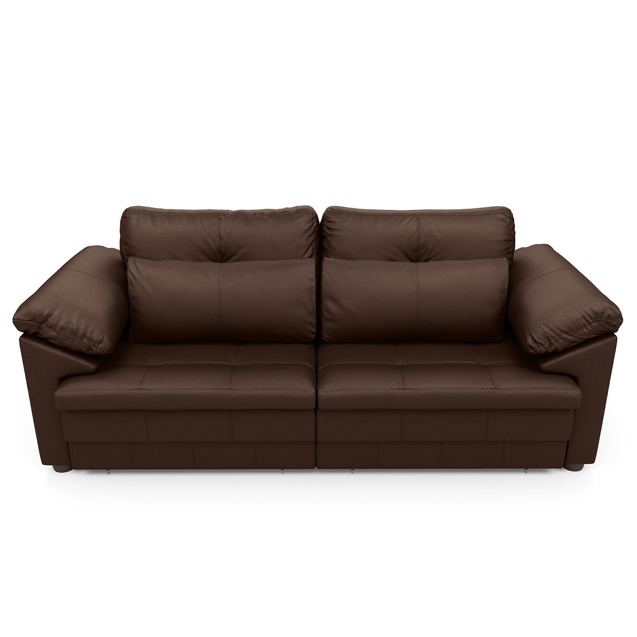 Sofá Retrátil 3 Lugares Para Sala 250cm Dijon Couro Caramelo S07 - Mpozenato