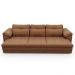 Sofá Retrátil 3 Lugares Para Sala 297cm Dijon Couro Mel S07 - Mpozenato
