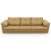 Sofá Retrátil 4 Lugares Para Sala 332cm Dijon Couro Bege S07 - Mpozenato