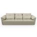 Sofá Retrátil 4 Lugares Para Sala 332cm Dijon Couro Creme S07 - Mpozenato