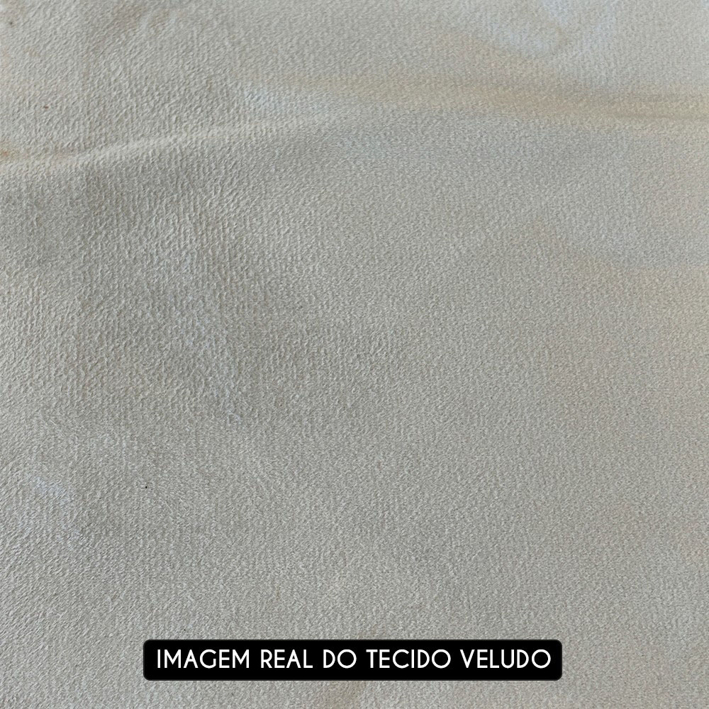 Sofá Retrátil 4 Lugares com Porta Copo 280cm Andes F05 Veludo Cinza - Mpozenato