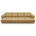 Sofá Retrátil 5 Lugares Para Sala 414cm Dijon Couro Bege S07 - Mpozenato