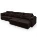 Sofá Retrátil 5 Lugares Para Sala 414cm Dijon Couro Bordô S07 - Mpozenato