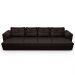 Sofá Retrátil 5 Lugares Para Sala 414cm Dijon Couro Bordô S07 - Mpozenato
