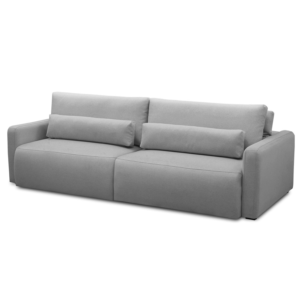 Sofá Retrátil Reclinável 210cm Sinna F05 Linho Cinza - Mpozenato