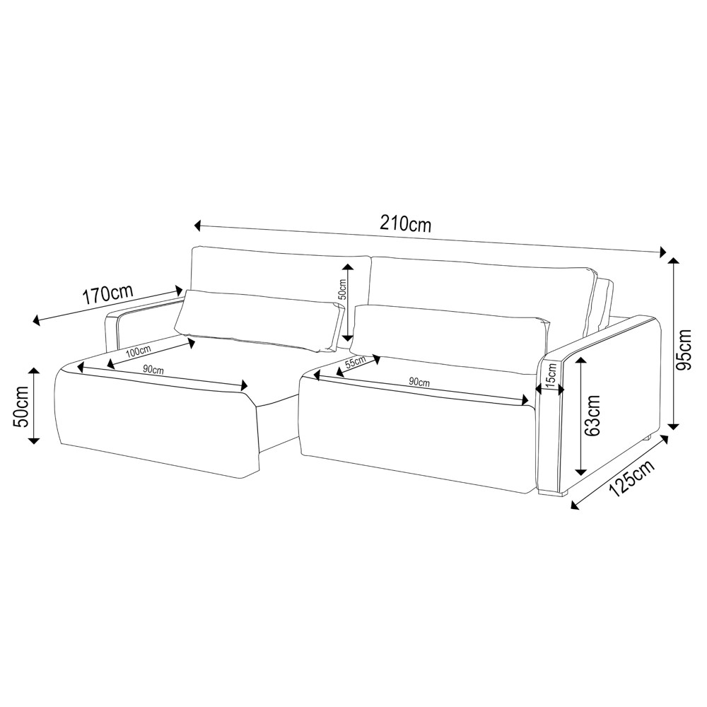 Sofá Retrátil Reclinável 210cm Sinna F05 Linho Cinza - Mpozenato