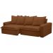 Sofá Retrátil Reclinável 3 Lugares 195cm Roma F05 Veludo Terracota - Mpozenato