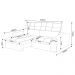 Sofá Retrátil Reclinável 3 Lugares 210cm Damy F05 Veludo Cinza - Mpozenato