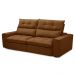 Sofá Retrátil Reclinável 3 Lugares 210cm Damy F05 Veludo Terracota - Mpozenato
