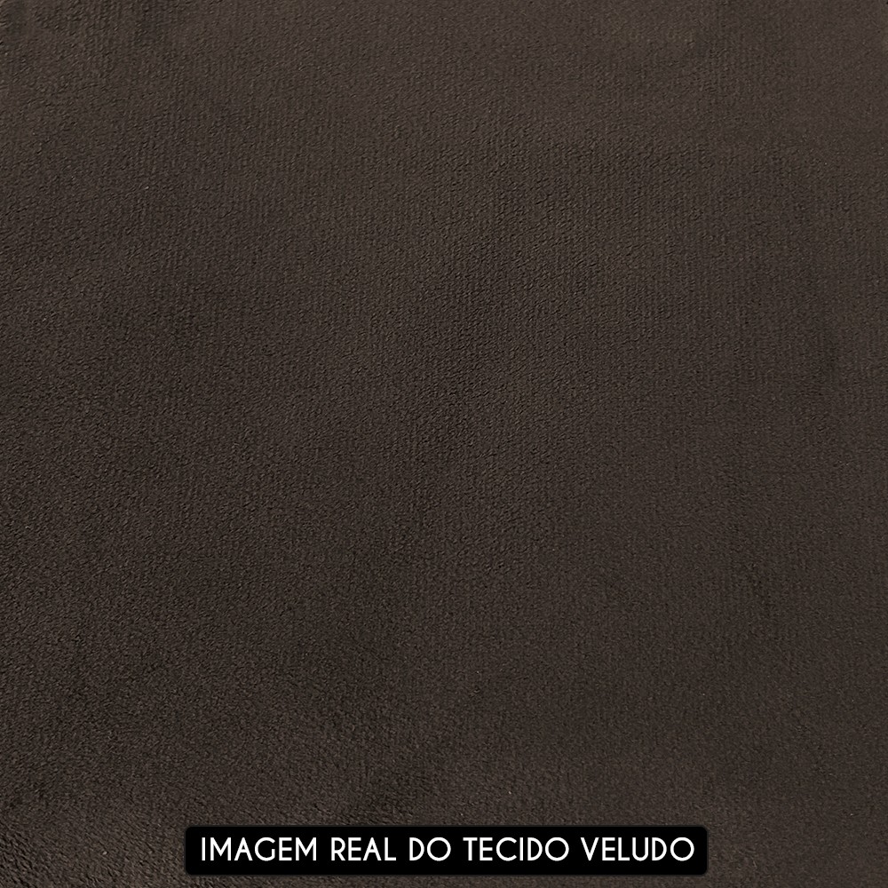 Sofá Retrátil Reclinável 3 Lugares 215cm Roma F05 Veludo Marrom Escuro - Mpozenato
