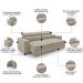 Sofá Retrátil Reclinável 3 Lugares 218cm Vick M22 Suede Bege - Mpozenato