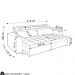 Sofá Retrátil Reclinável 3 Lugares 218cm Vick M22 Suede Bege - Mpozenato