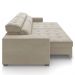 Sofá Retrátil Reclinável 3 Lugares 218cm Vick M22 Suede Bege - Mpozenato