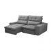 Sofá Retrátil Reclinável 3 Lugares 230cm Damy F05 Veludo Cinza - Mpozenato