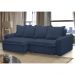 Sofá Retrátil Reclinável 3 Lugares 235cm Roma F05 Veludo Azul - Mpozenato