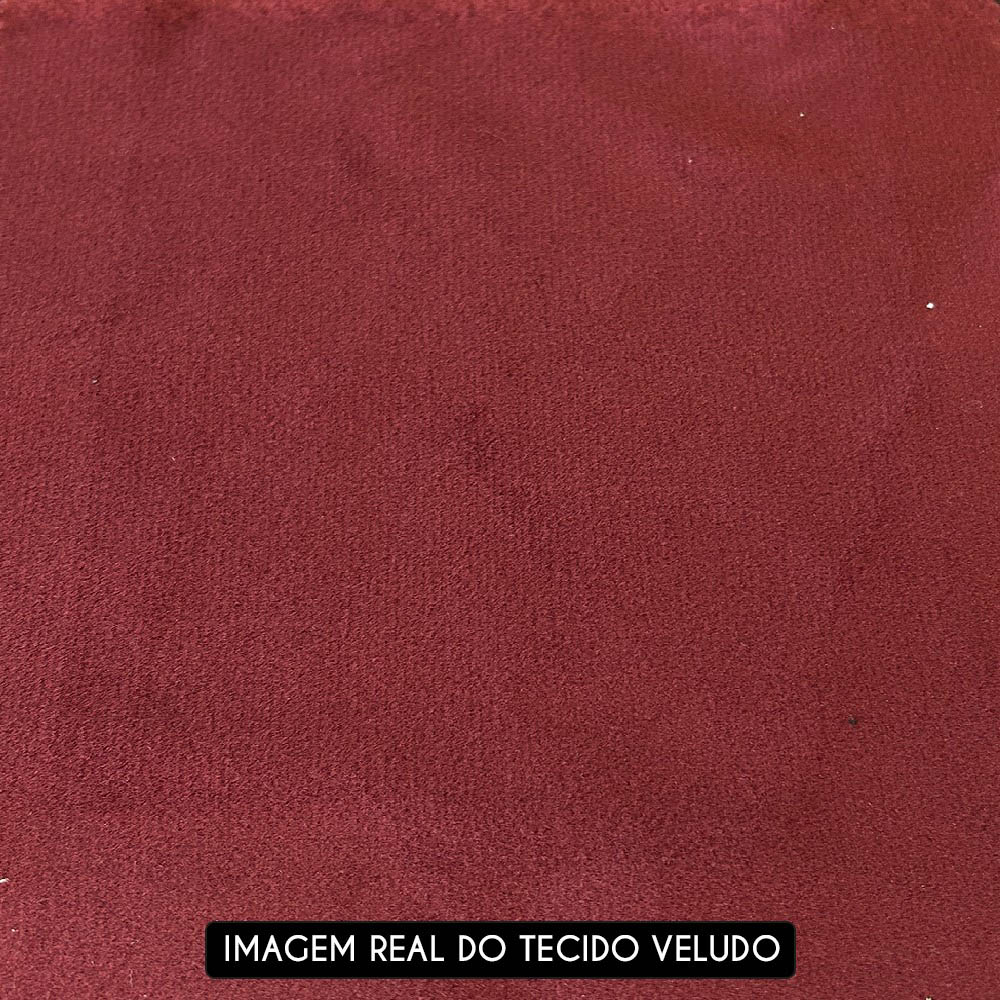 Sofá Retrátil Reclinável 3 Lugares 250cm Damy F05 Veludo Bordô - Mpozenato