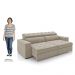 Sofá Retrátil Reclinável 4 Lugares 290cm Vick M22 Suede Bege - Mpozenato
