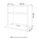 Suporte Micro-Ondas Forno Armário Aéreo 60cm 1 Prateleira Aura M24 Branco - Mpozenato