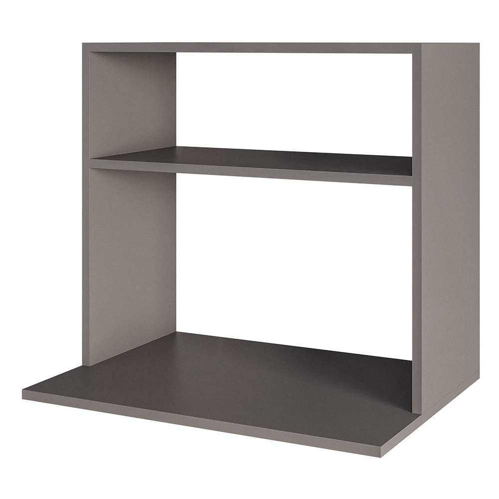 Suporte Micro-Ondas Forno Armário Aéreo 60cm 1 Prateleira Aura M24 Grafite - Mpozenato