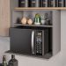 Suporte Micro-Ondas Forno Armário Aéreo 60cm 1 Prateleira Aura M24 Grafite - Mpozenato