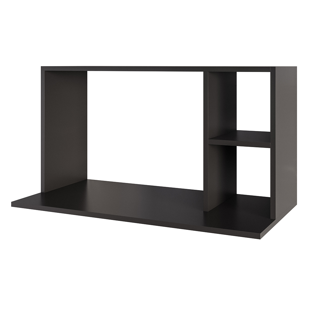 Suporte Micro-Ondas Forno Armário Aéreo 80cm 2 Prateleiras Maya M24 Preto - Mpozenato