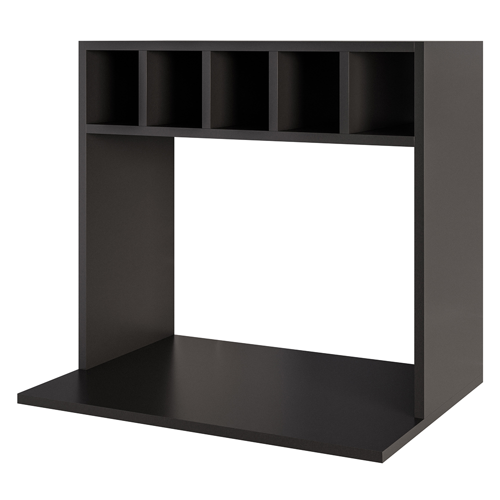 Suporte Micro-Ondas Forno Armário Aéreo com Adega 60cm Lótus M24 Preto - Mpozenato