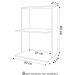 Suporte Micro-Ondas e Forno Armário Aéreo 60cm Turim M24 Grafite - Mpozenato