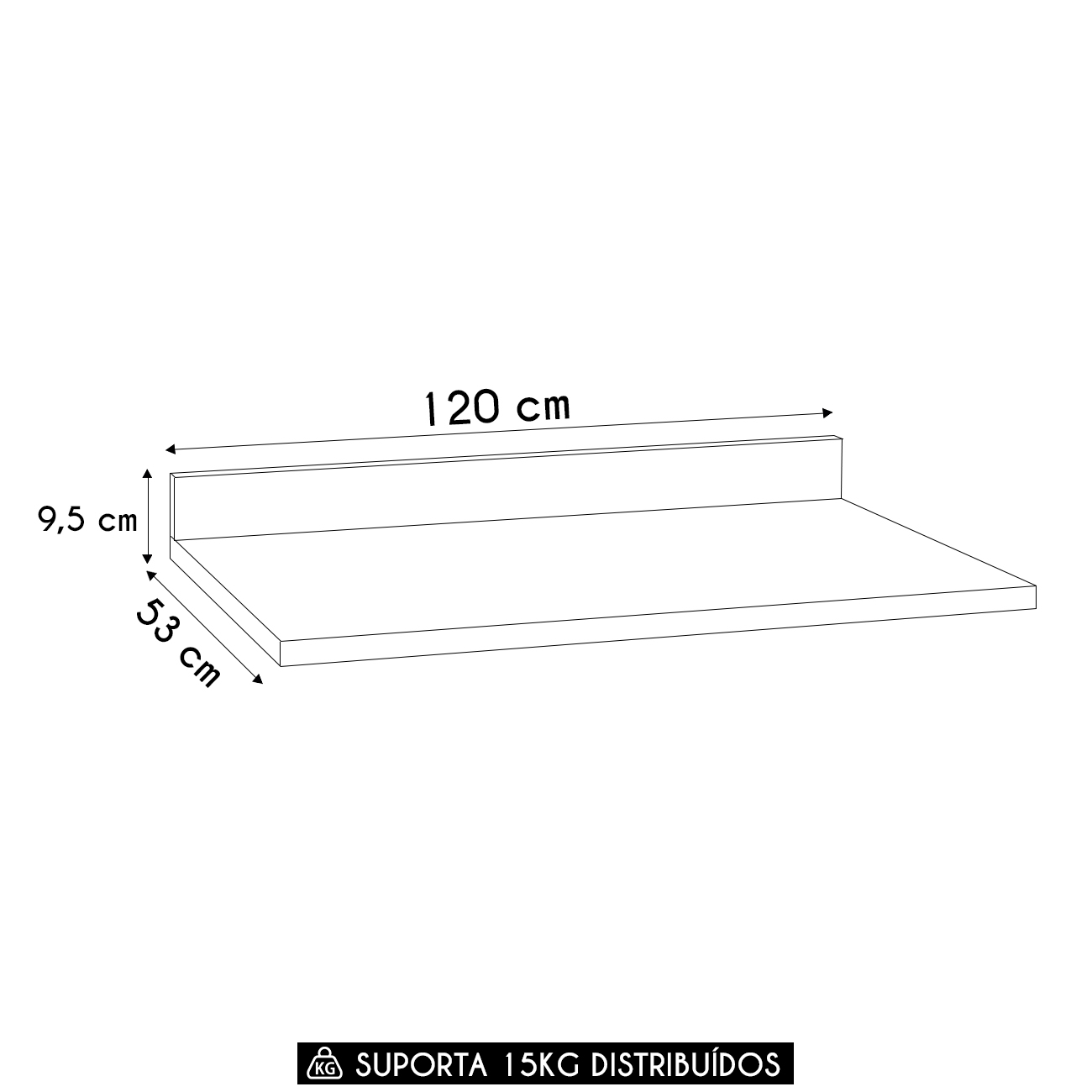 Tampo Para Balcão de Cozinha 120cm Dora K02 Nogueira - Mpozenato