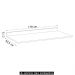 Tampo Para Balcão de Cozinha 178cm MDP Z34 Branco           - Mpozenato