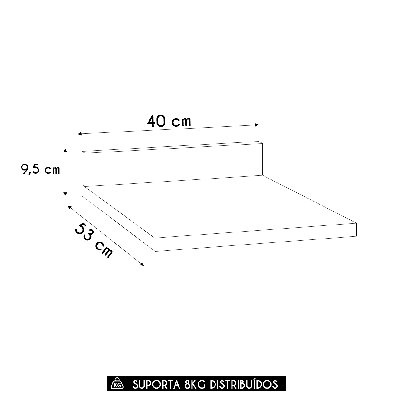 Tampo Para Balcão de Cozinha 40cm Dora K02 Nogueira - Mpozenato