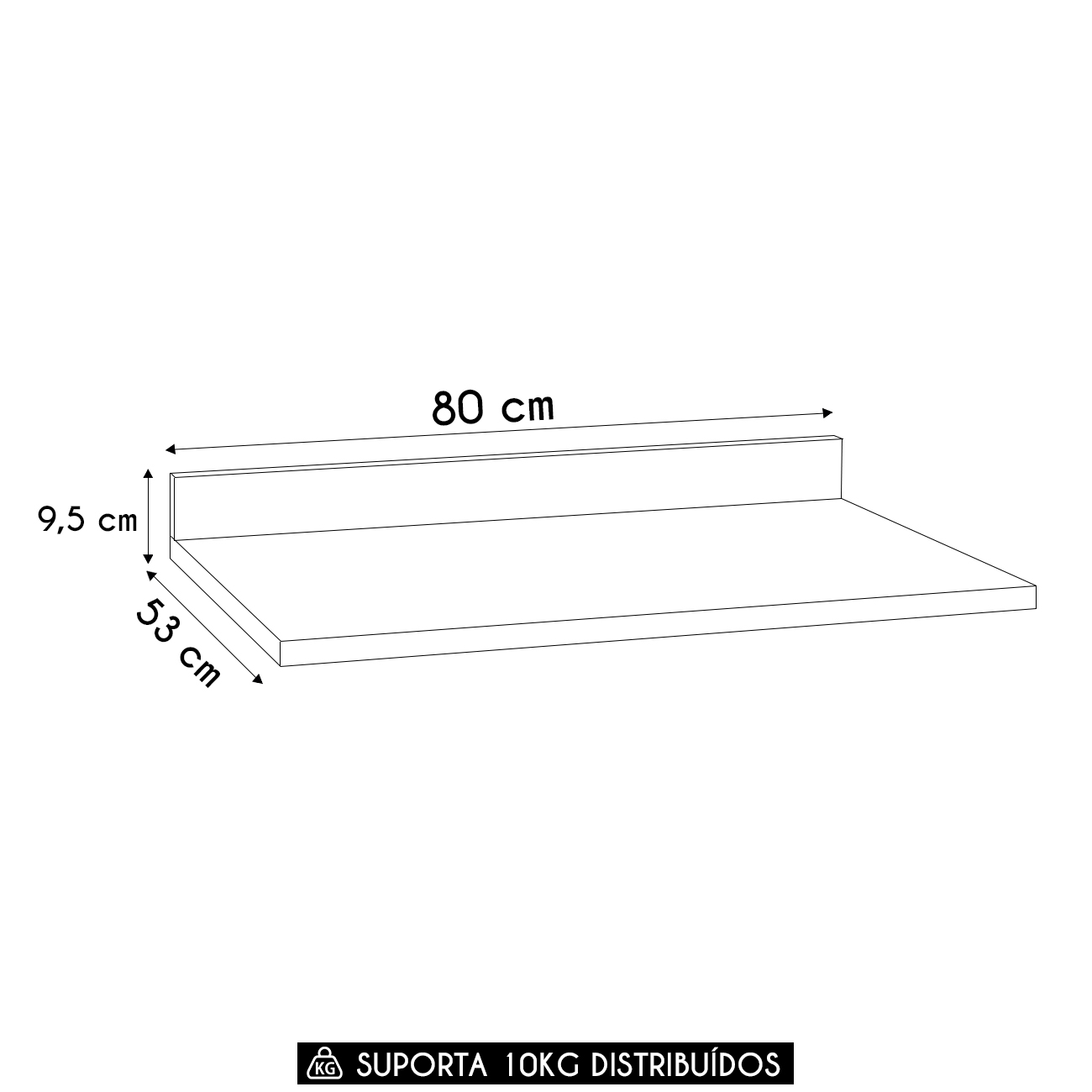Tampo Para Balcão de Cozinha 80cm Dora K02 Nogueira - Mpozenato