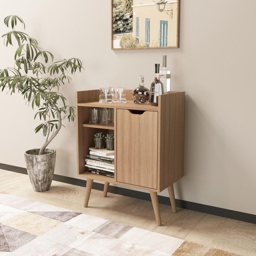 Adega Bar 60cm com 1 Porta Multimóveis CR50064 Amêndoa