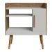 Adega Bar com 1 Porta Retrô 70,4cm Multimóveis CR50106 Cinamomo/Off White