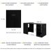Aparador Bar com Mesa Dobrável  Multimóveis Ibiza FG1000 Preto