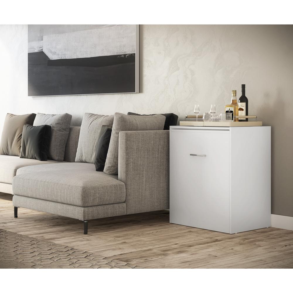 Aparador Bar com Mesa Dobrável Ibiza Multimóveis Branco