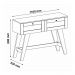 Aparador Buffet 110cm 2 Gavetas Retrô Multimóveis CR50125 Carvalho