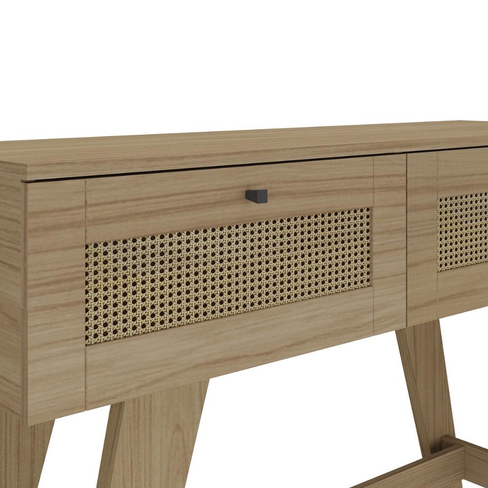 Aparador Buffet 110cm 2 Gavetas Retrô Multimóveis CR50125 Carvalho