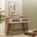 Aparador Buffet 110cm 2 Gavetas Retrô Multimóveis CR50125 Cinamomo/Off White