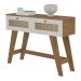 Aparador Buffet 110cm 2 Gavetas Retrô Multimóveis CR50125 Cinamomo/Off White
