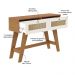 Aparador Buffet 110cm 2 Gavetas Retrô Multimóveis CR50125 Cinamomo/Off White
