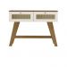Aparador Buffet 110cm 2 Gavetas Retrô Multimóveis CR50125 Cinamomo/Off White