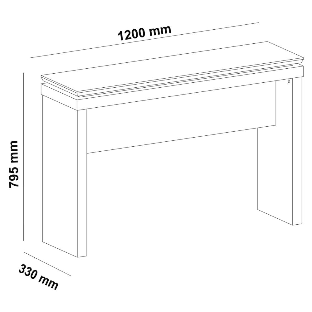 Aparador Buffet 120cm Multimóveis CR50124 Pinho/Off White