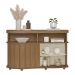 Aparador Buffet 120cm com 1 Porta Flex Multimóveis CR50127 Cinamomo/Off White