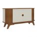 Aparador Buffet 140cm 2 Portas com Pés Retrô Multimóveis CR50129 Cinamomo/Off White