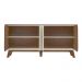 Aparador Buffet 160cm 4 Portas com Pés Retrô Multimóveis CR50126 Off White/Cedro